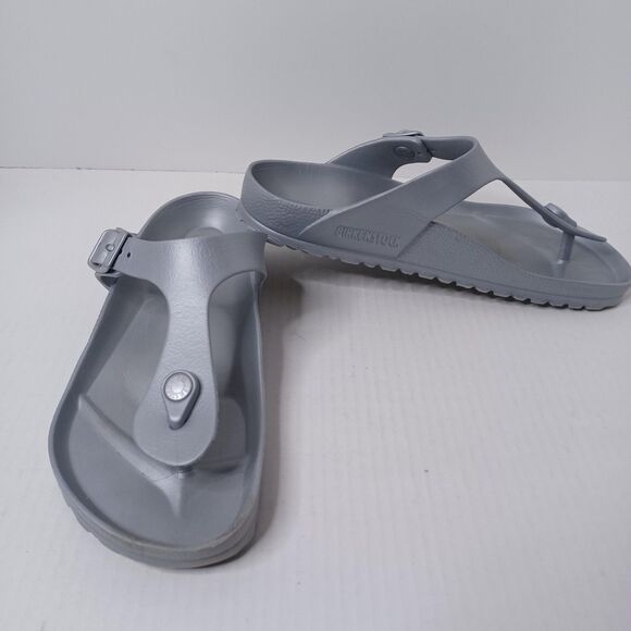 Birkenstock Gizeh EVA Sandals Womens Size 8 EU 39 Gray Made in Germany Vacation - Picture 1 of 12